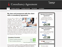 Tablet Screenshot of consultancyagreement.co.uk